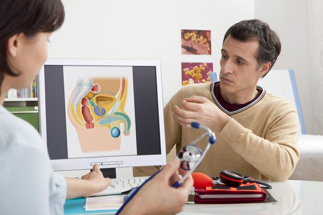 At the first signs of prostatitis, a man should consult a urologist.